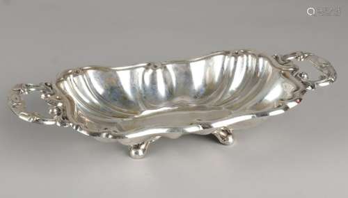 Silver plate, 13 lothige, 812.5 / 000, rectangular