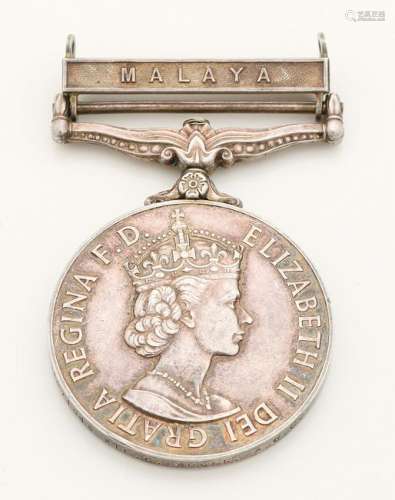 Silver medal with Elizabeth II Dei Gratia Regina F.D.