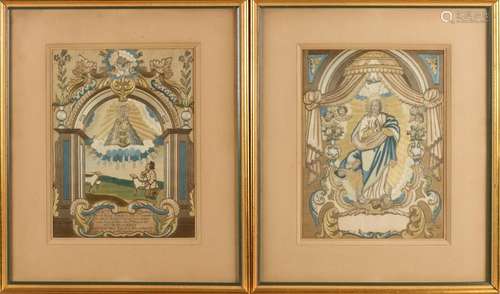 Two 18th century German religious crafts with Baroque