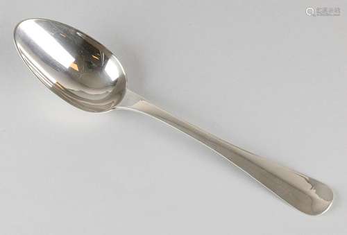 Silver brie spoon, 833/000, with a pear-shaped trough