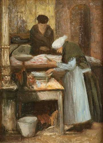 James Cossaar. 1874 - 1966. Selling fish Star with