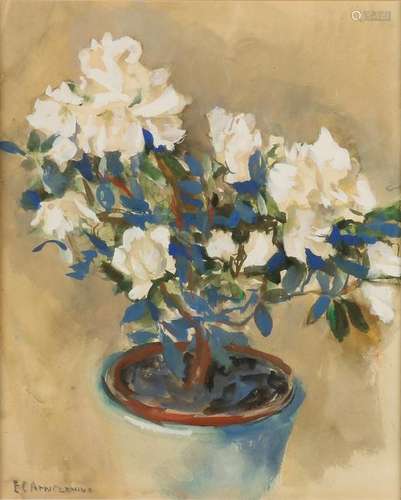 Elise Claudine Arntzenius. 1902 - 1982. Flowerpot with