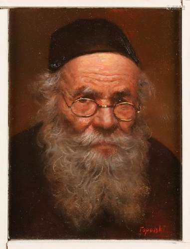 P. H. Topalski. Jewish man with beard and gold