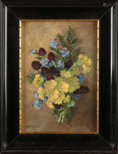 Maria Kistler. 1928. 1884 - 1963 German School. Bouquet