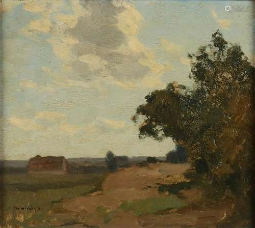 William Noordijk. Landscape with sand path and farm.