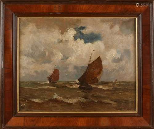 Germen Grobe. 1857 - 1938 German School. Fishing boats