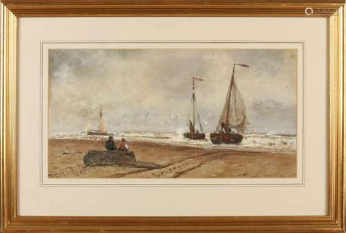 Thomas Bush Hardy. 1842 - 1897. Beach of Scheveningen