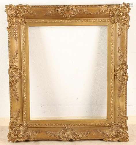 Antique Baroque picture frame. Cloth Size H x B 50 60