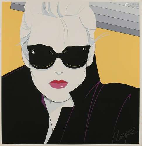 Patrick Nagel. 1945 - 1984 U.S.A. Lady with sunglasses.