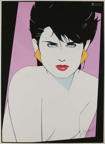 Patrick Nagel. 1945 - 1984 U.S.A. Ladies bust. 4150