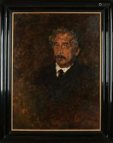 Unsigned. Setting Henri van Os Delhez. Men Portrait.