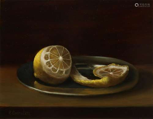 C. Cornelisz. 21st century. Still life with lemons and