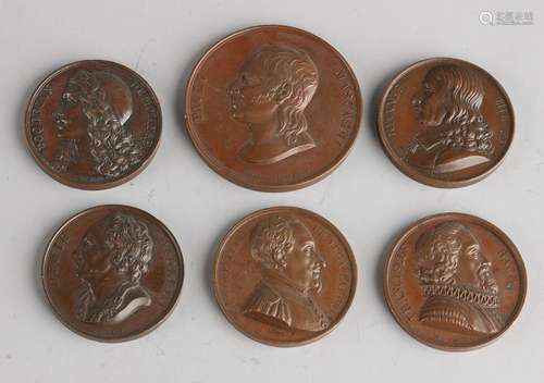 Lot 6 bronze medals persons including: 1x Ioannes