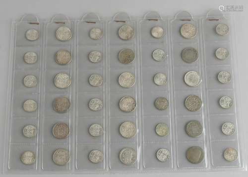 Lot of 42 various silver coins including Dutch Indies