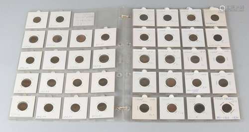 Lot 1 Cent (51x), 1877 - 1944. In good condition.