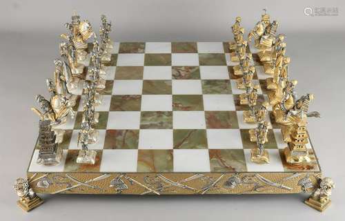 Samurai chess set by Italfama. 60-ies. Figures metal,