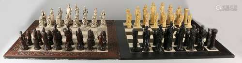 Two chess games. One Greek times, Studio Anne Carlton,