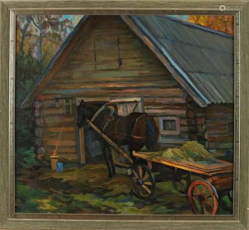 A. Sokolov. Circa 1980. Russian School. Cabin with