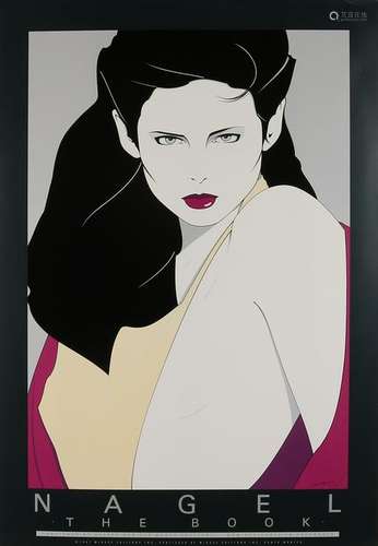 Patrick Nagel. 1945 - 1984 U.S.A. Ladies bust. The