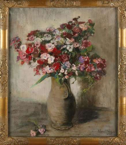 A. C. van den Berg. 1873 - 1942. Vase with Flowers.