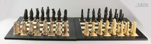 Two chess games. One time Egypt Studio Anne Carlton.