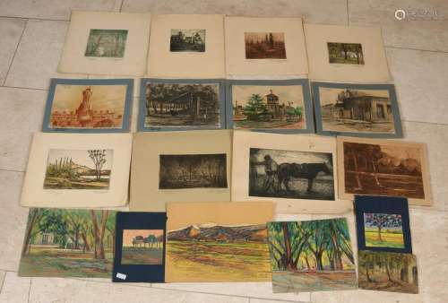 Collection of various works of Mario Pedro Arata.