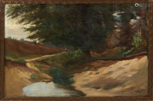 Frans de Haas. Approximately 1920. Landscape with