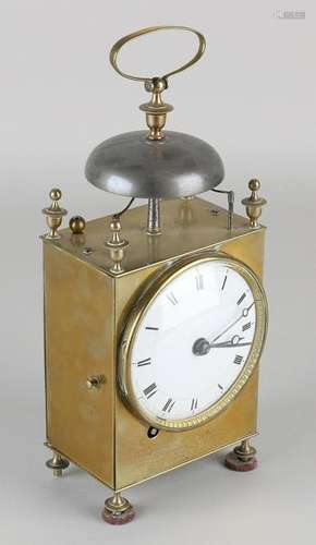 Antique French brass Capuchin Officer Clock with