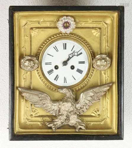 19th Century German Black Forest clock with gilding and