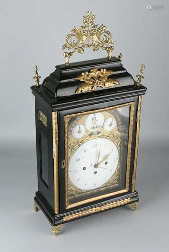 Large 18th century Viennese table clock with verge