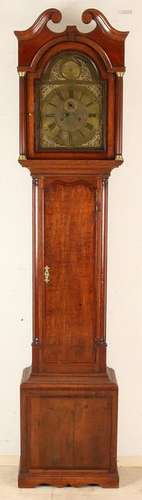 18th Century English oak grandfather clock by Joseph