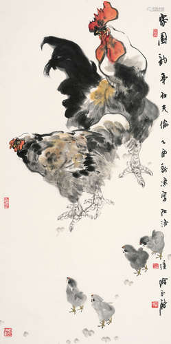 陈永锵（b.1948） 大吉 镜框 设色纸本