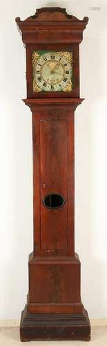 18th - 19th Century mahogany grandfather clock with