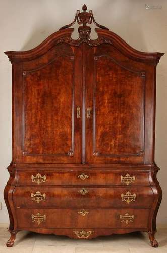 Dutch 18th century mahogany Louis Seize cabinet vase