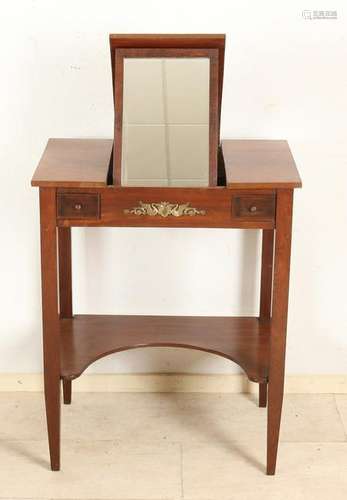 Early 19th century mahogany Empire poudreuse with