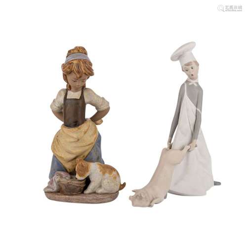 LLADRO 2 Figuren, 20. Jh..