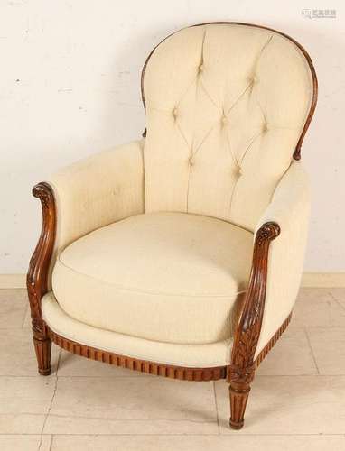 19th Century Louis XVI style chair in walnut, with good