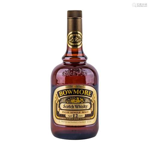 BOWMORE 12 years Pure Malt Scotch Whisky, 1990er J…