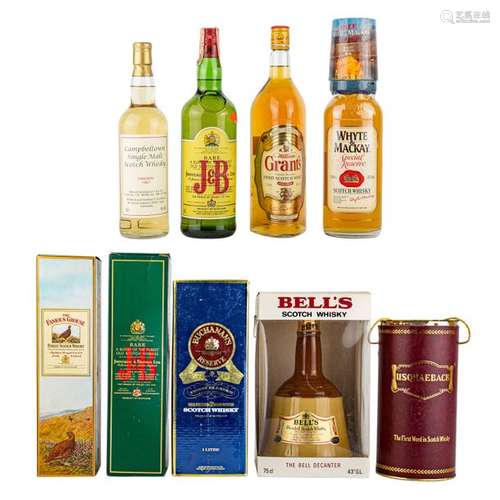 Konvolut von 9 Flaschen Blended Scotch Whisky THE …