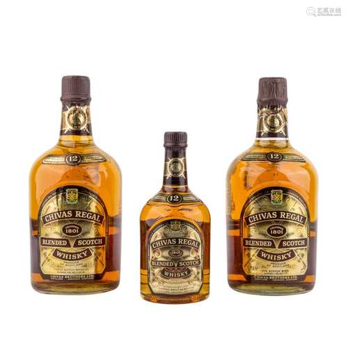 3 Flaschen Blended Scotch Whisky CHIVAS REGAL 12 y…