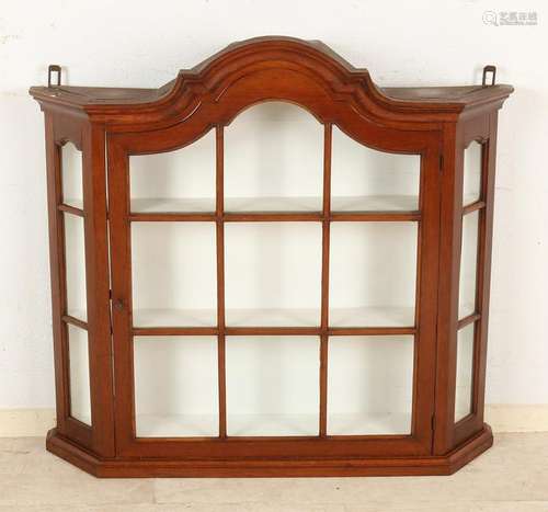 19th Century Dutch mahogany wall cabinet. Size: 92 x 85