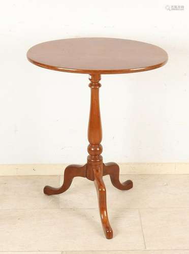 Early 19th century small English mahogany tiltop table.