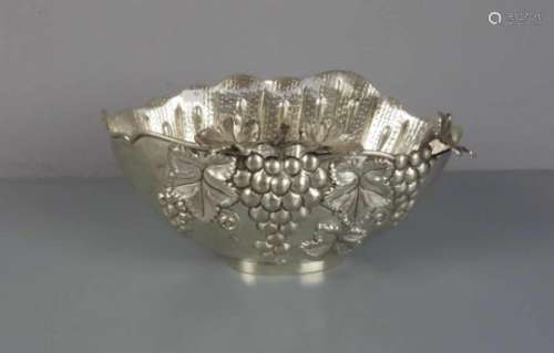 OVALE ANBIETSCHALE / OBSTSCHALE / TRAUBENSCHALE / silver fruit bowl, 900er Silber, 691 Gramm,