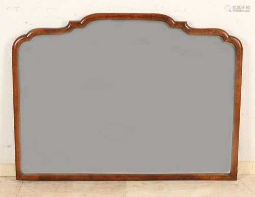 Antique matching mahogany faceted mirror. Approximately