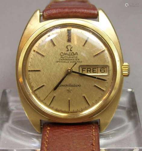 VINTAGE ARMBANDUHR: OMEGA CONSTELLATION / wristwatch, Herstellungsjahr 1968, Automatik-Uhr,