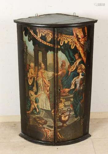 18th - 19th Century painted corner cupboard. England or