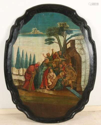 18th - 19th Century Baroque painted religious Ameland