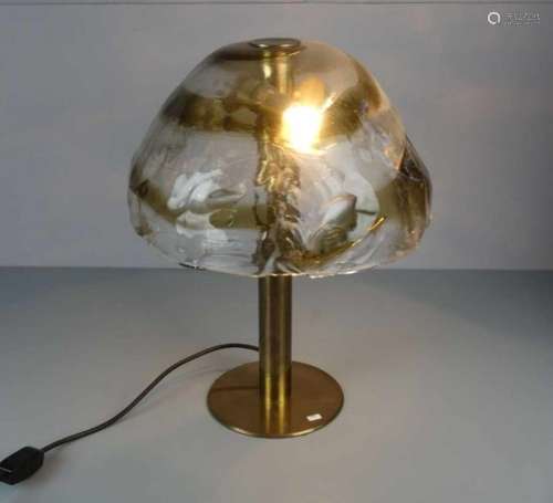 MURANO - TISCHLAMPE / murano table lamp, J. T. KALMAR, Franken KG, 1960er Jahre, Murano Glas.