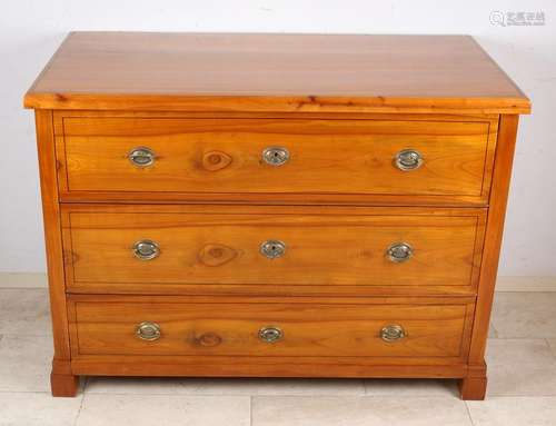 19th Century cherry wood Biedermeier style commode.