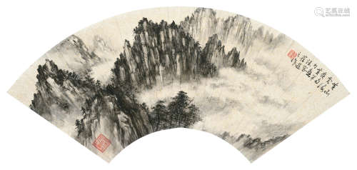 黄幻吾（1906～1985） 黄山 立轴 设色纸本